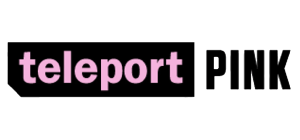 Teleport Pink Courier Tracking logo