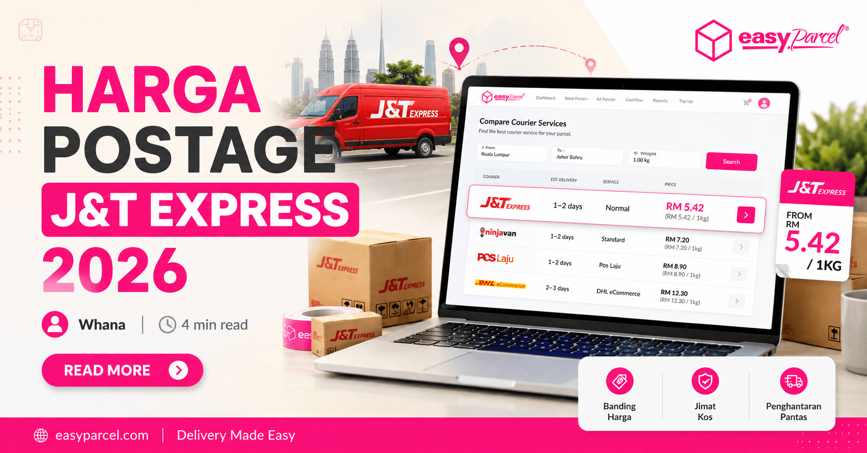 Harga Postage J&T Express 2026