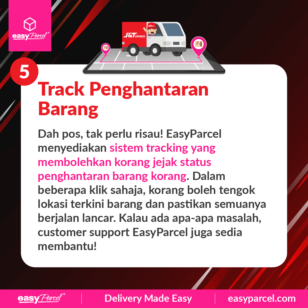 Track penghantaran barang