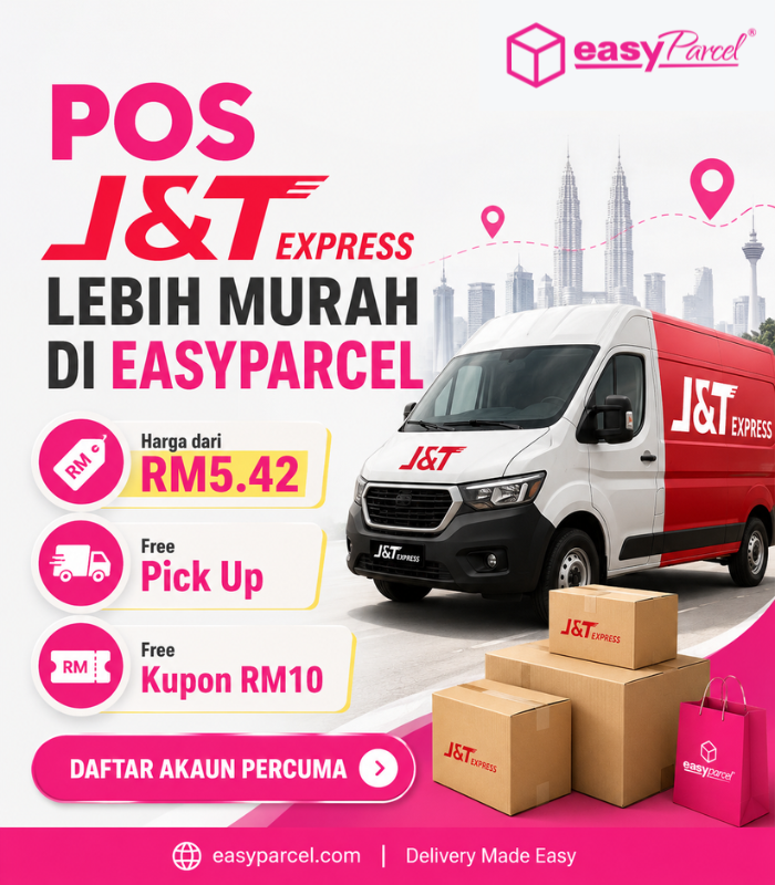 Pos J&T Express Lebih Murah di EasyParcel