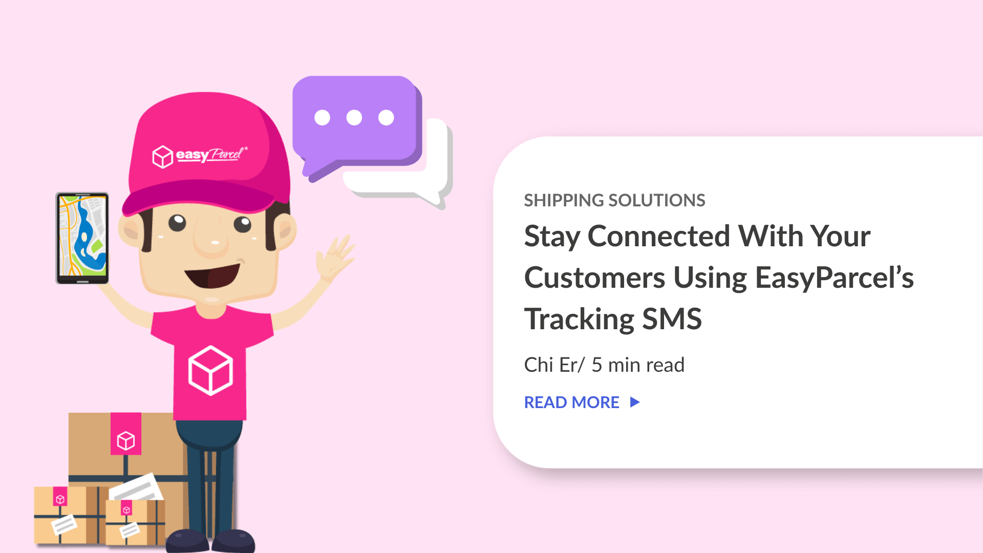 Stay connected with tracking SMS and emails