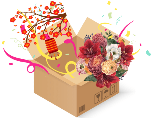 news year flower shipping
