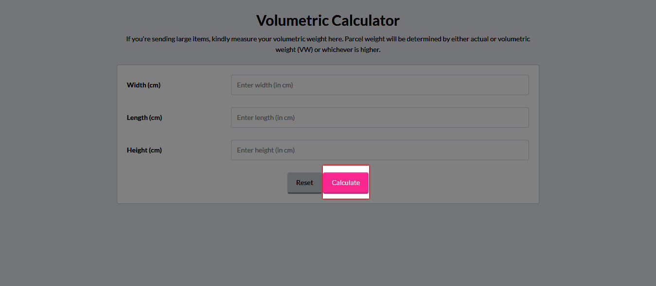 Click on the "Calculate" button