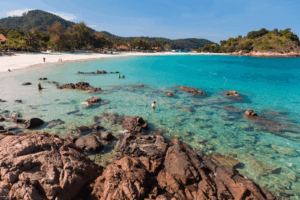 White sandy beaches & marine park