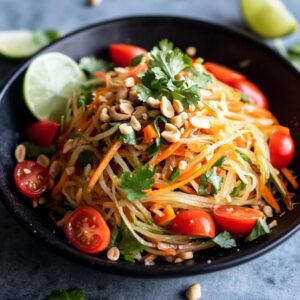 Thai papaya salad.