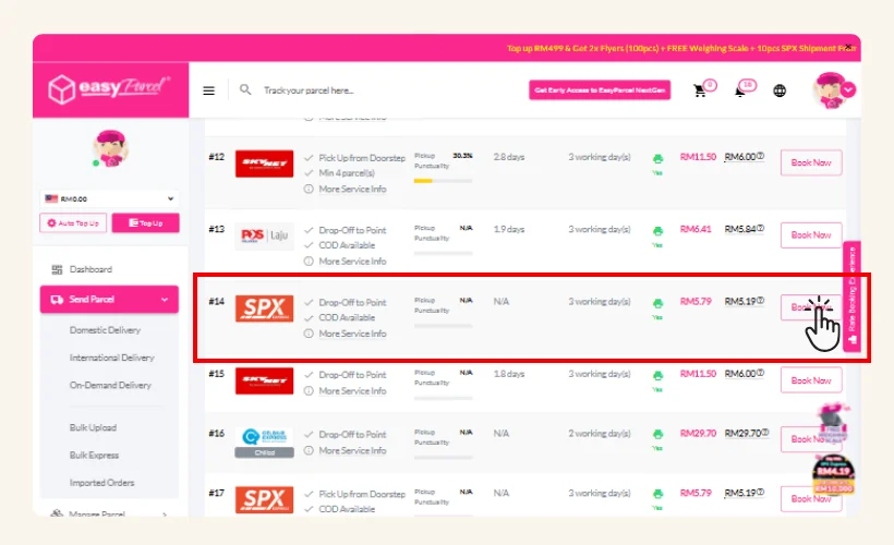 quote-and-book-spx-express