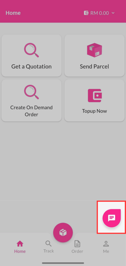Customer Service - EasyParcel Mobile App