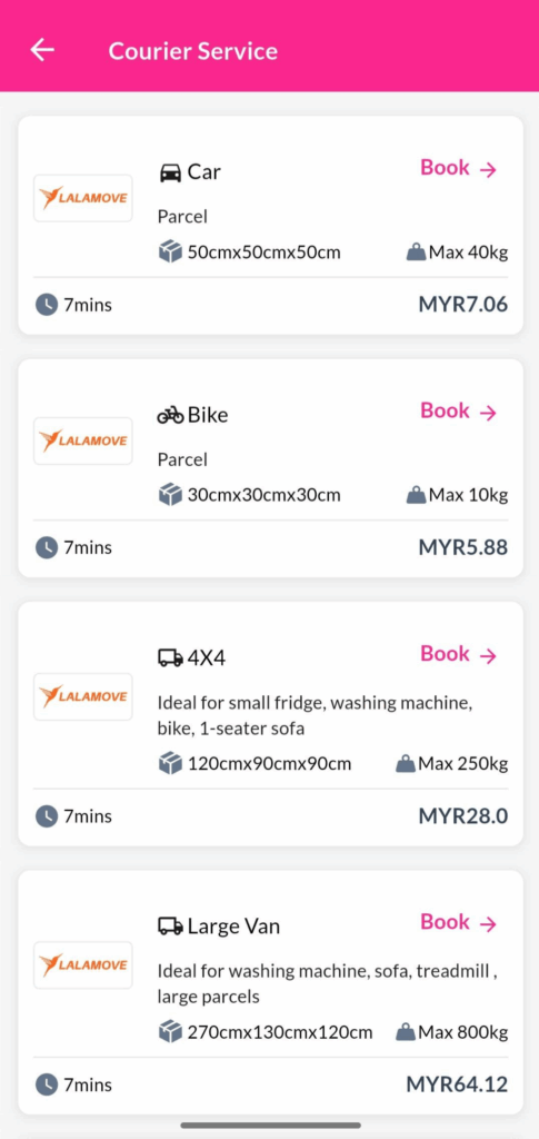 On-Demand - EasyParcel Mobile App