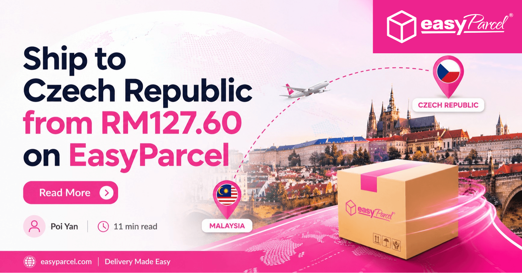 Ship to Czech Republic from RM127.60 on EasyParcel