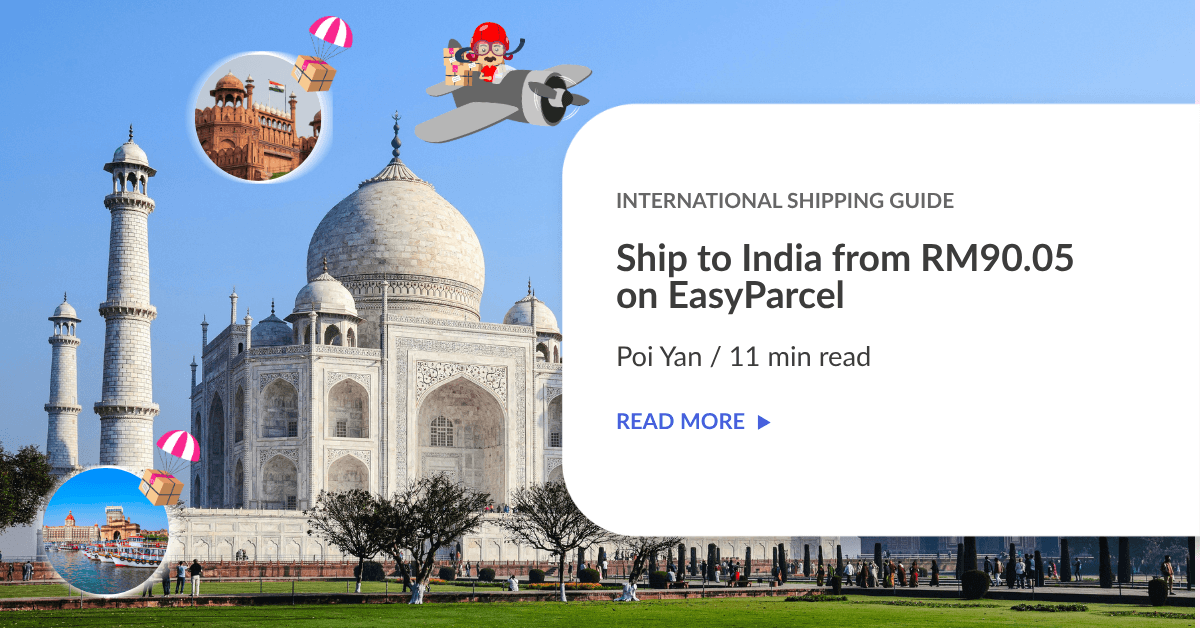 Ship to India from RM90.05 on EasyParcel