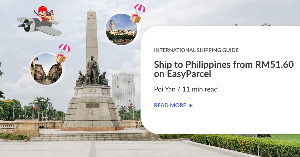 Ship to Philippines from RM51.60 on EasyParcel