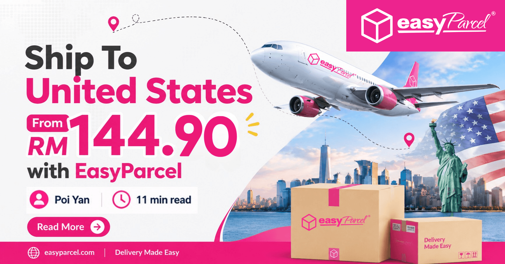 Ship to United States from RM144.90 on EasyParcel