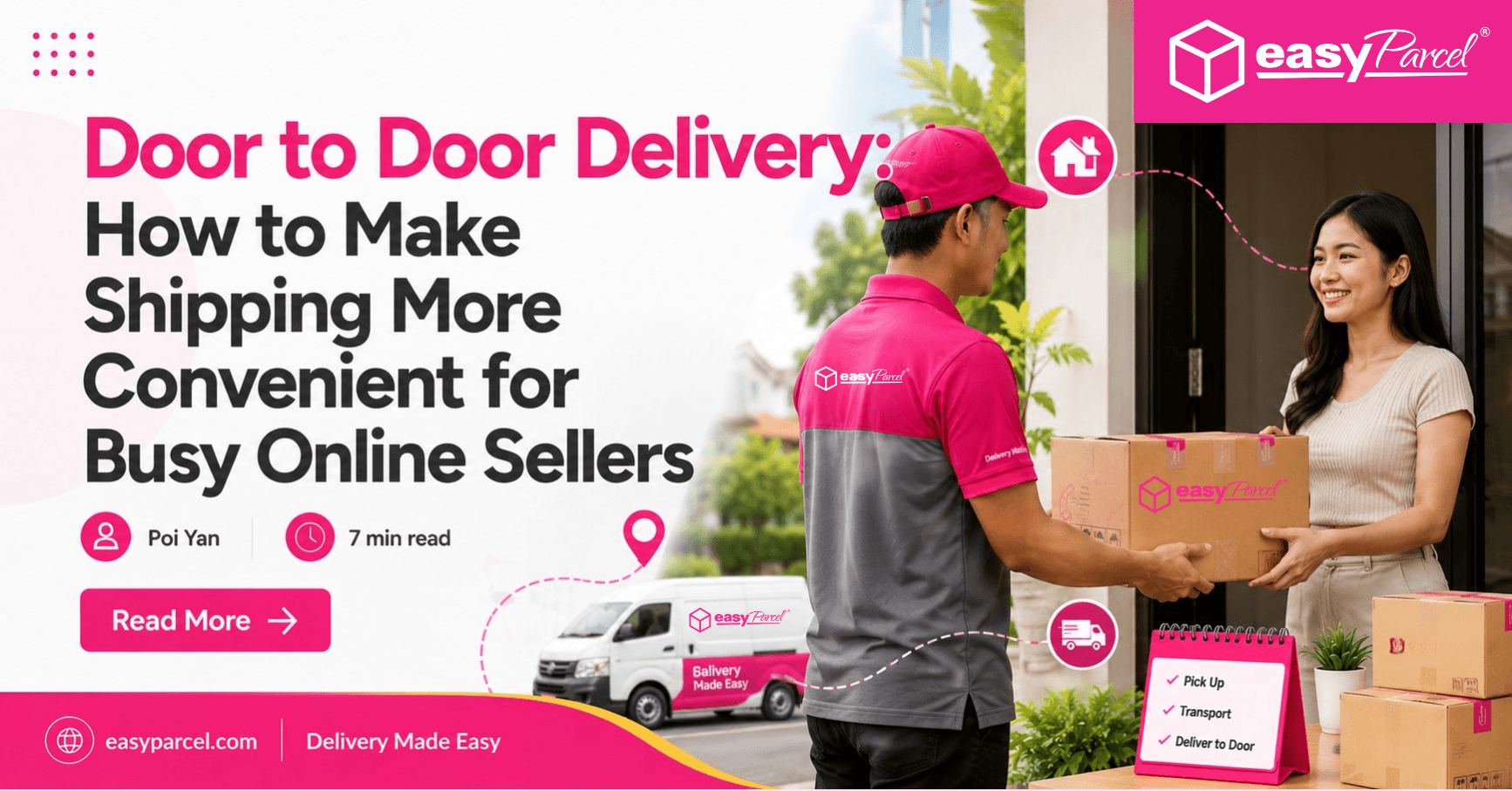 Door to Door Delivery How to Make Shipping More Convenient for Busy Online Sellers