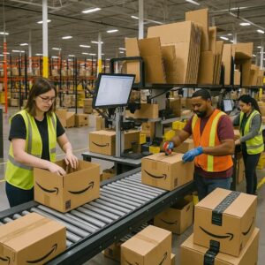 Order preparation at logistics hub