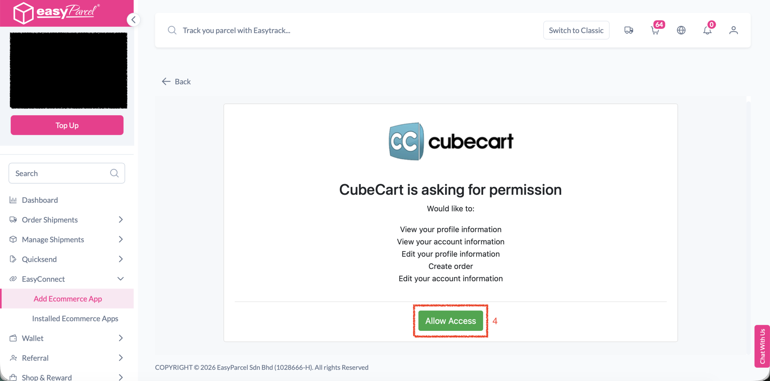 Step 2 screenshot