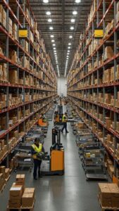 order processing and picking at distribution center
