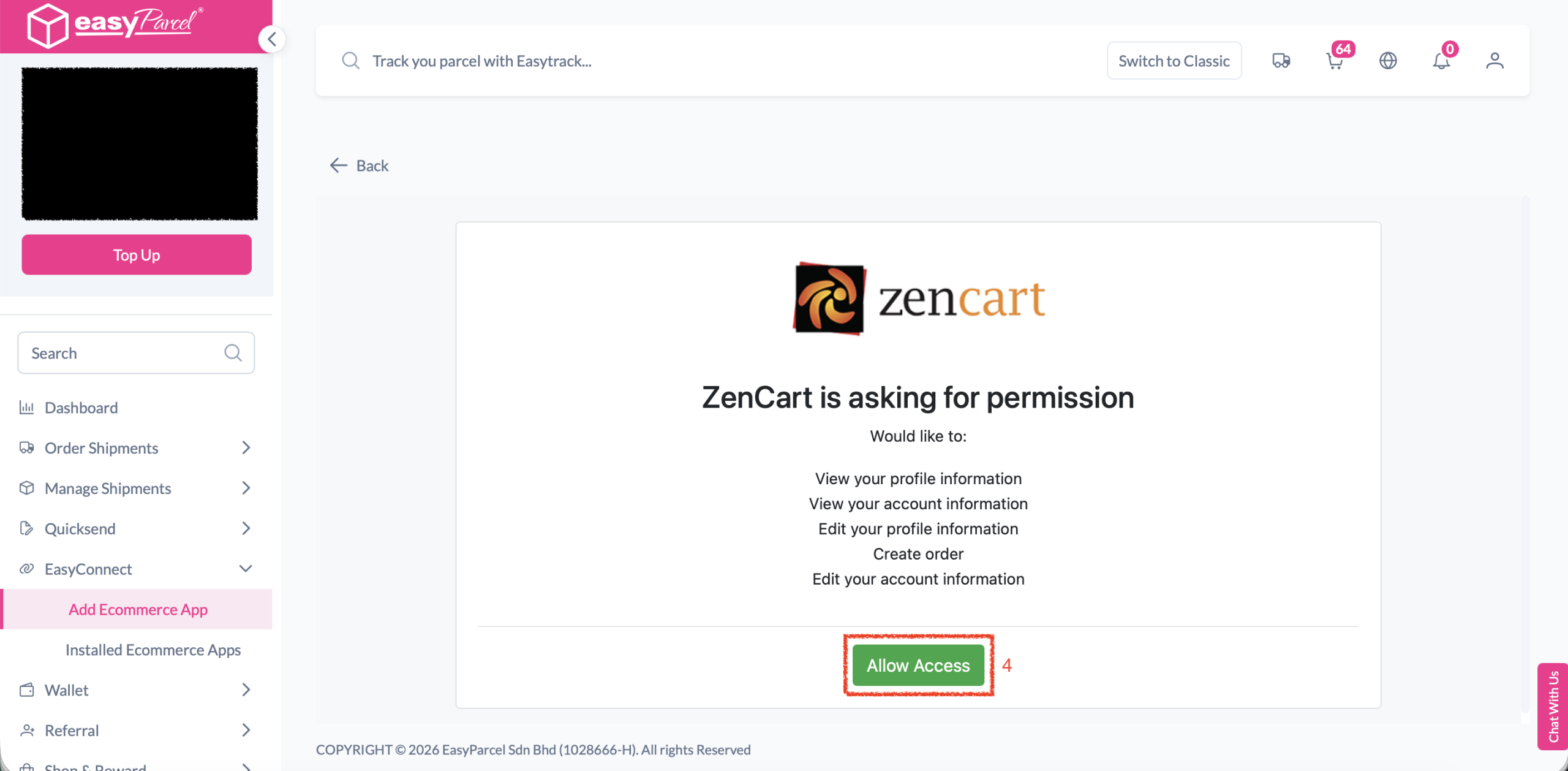 Step 2 screenshot
