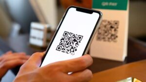 Customer Scans the QR Code for QR payment Malaysia