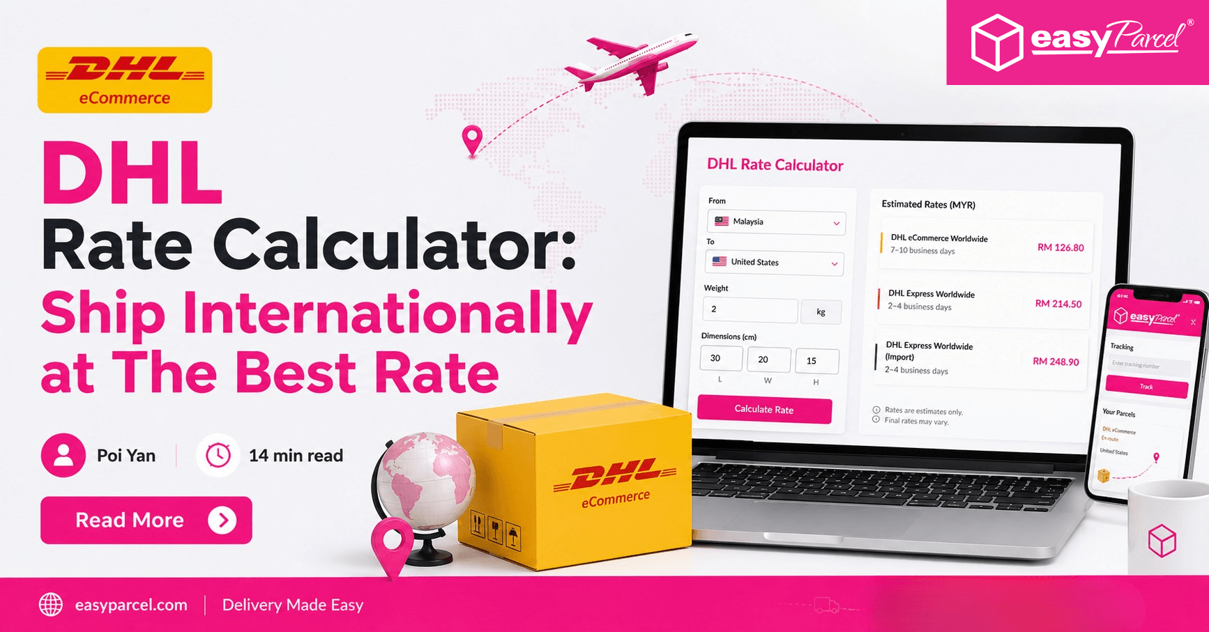 DHL Rate Calculator Ship Internationally at The Best Rate