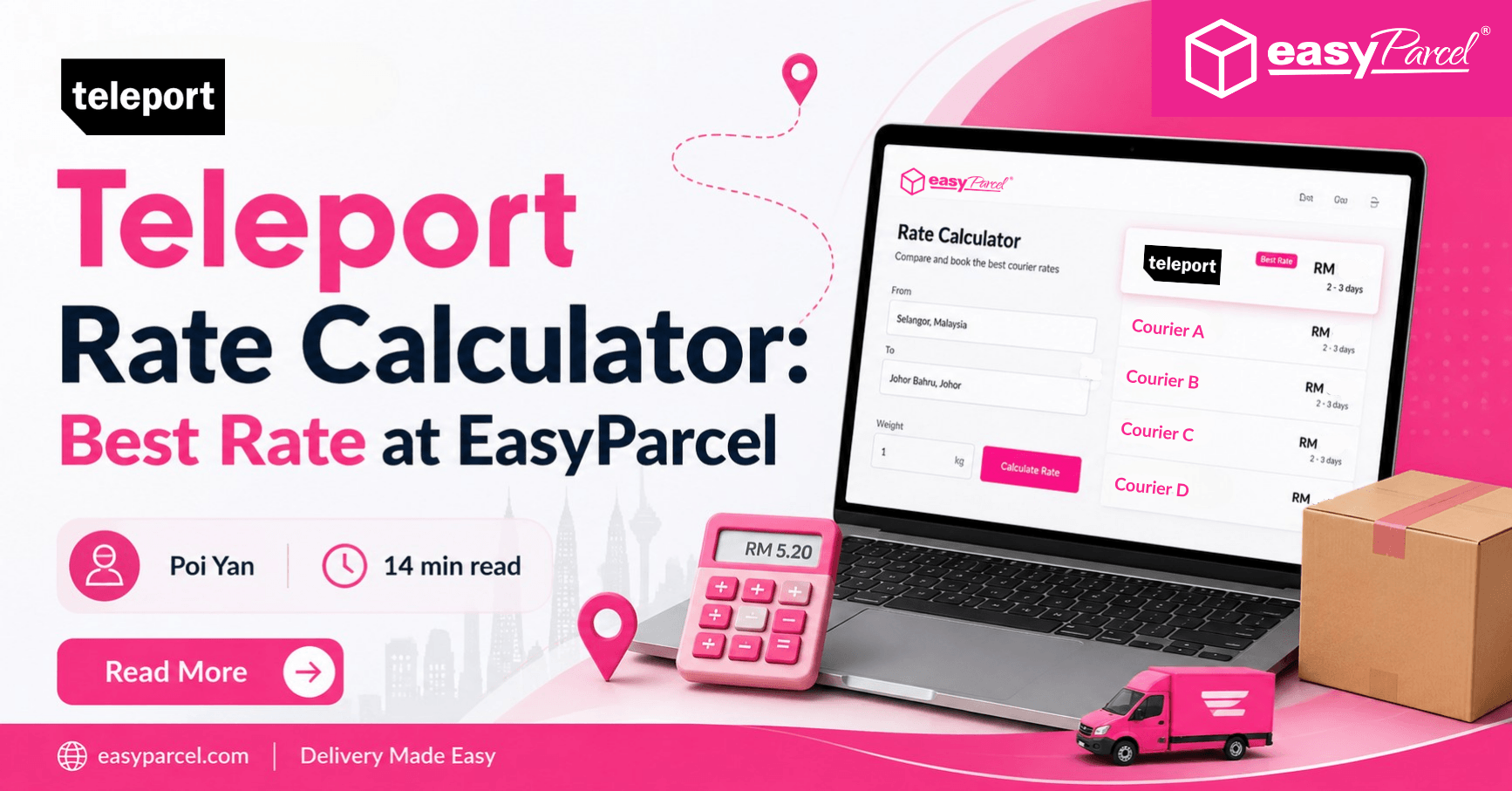 Teleport Rate Calculator Best Rate at EasyParcel