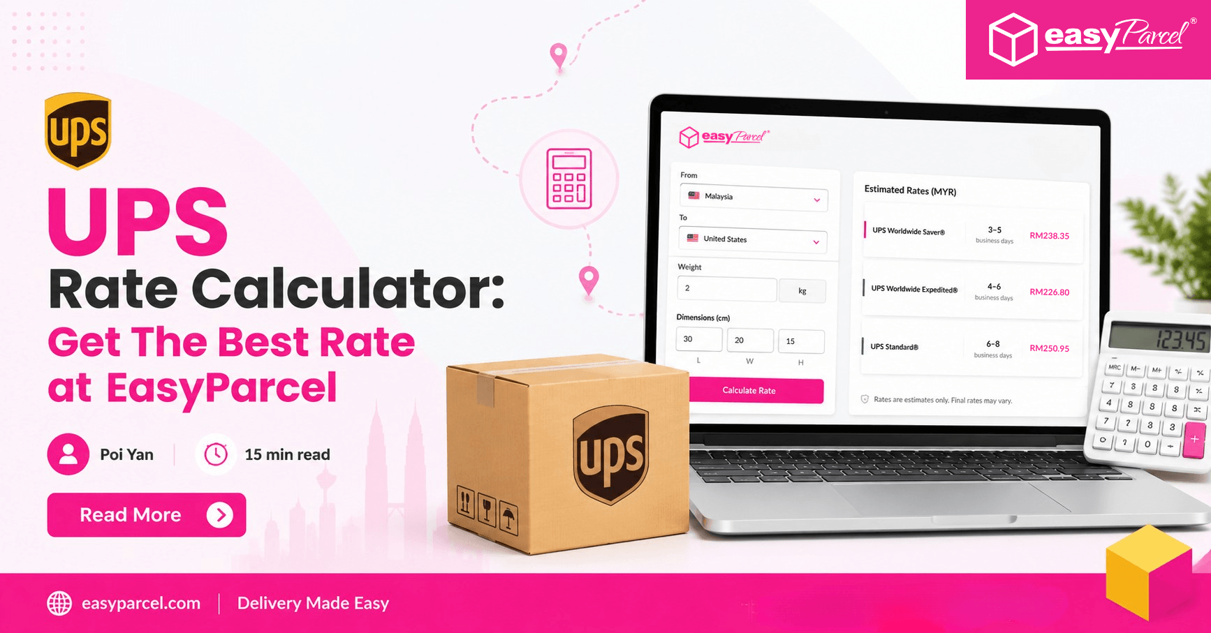 UPS Rate Calculator Get The Best Rate at EasyParcel
