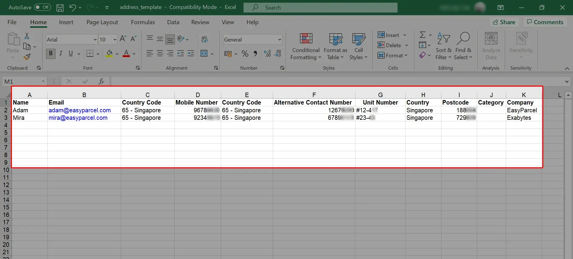 Import Address Book Step 3