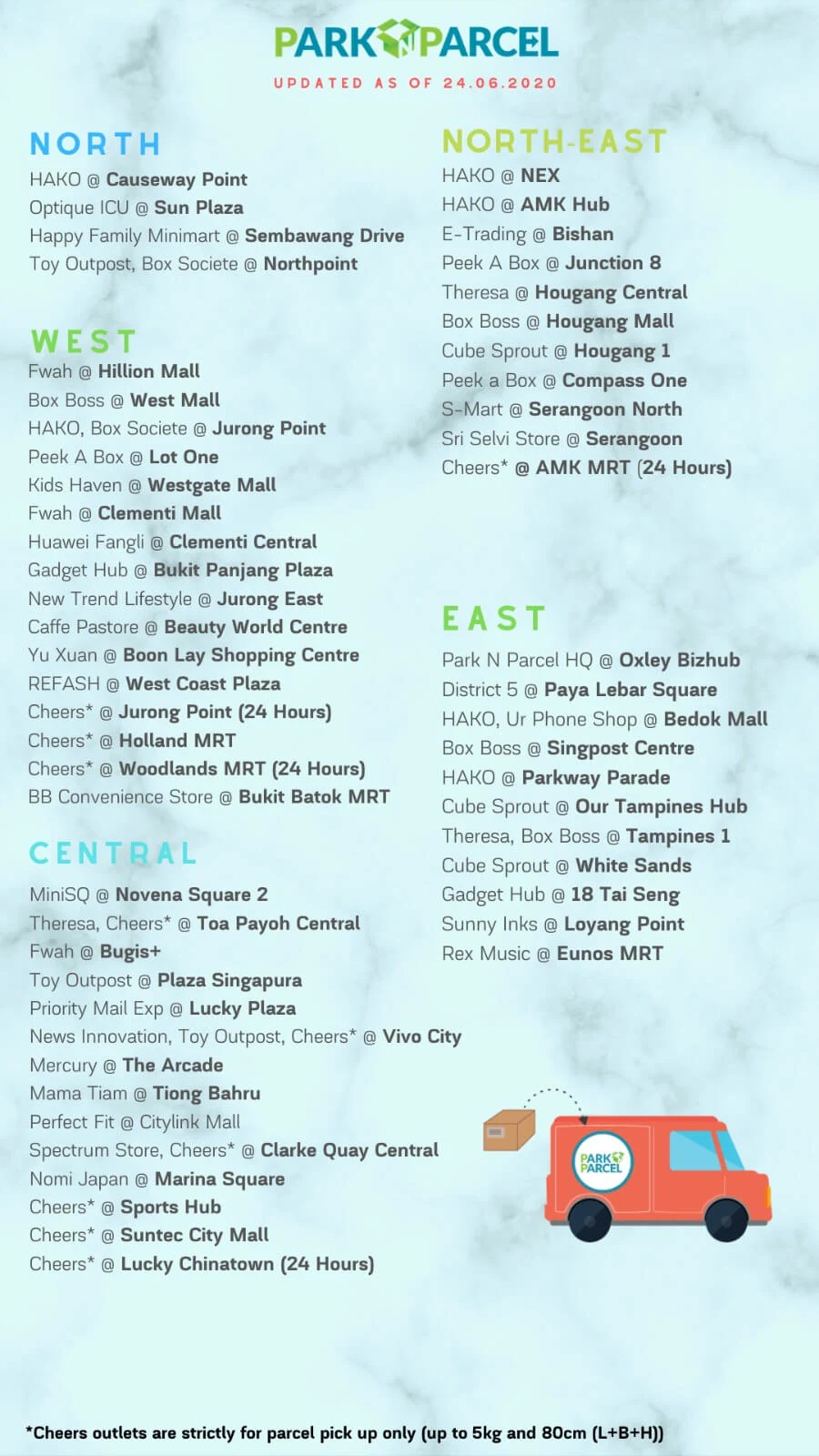 Park N Parcel Locations