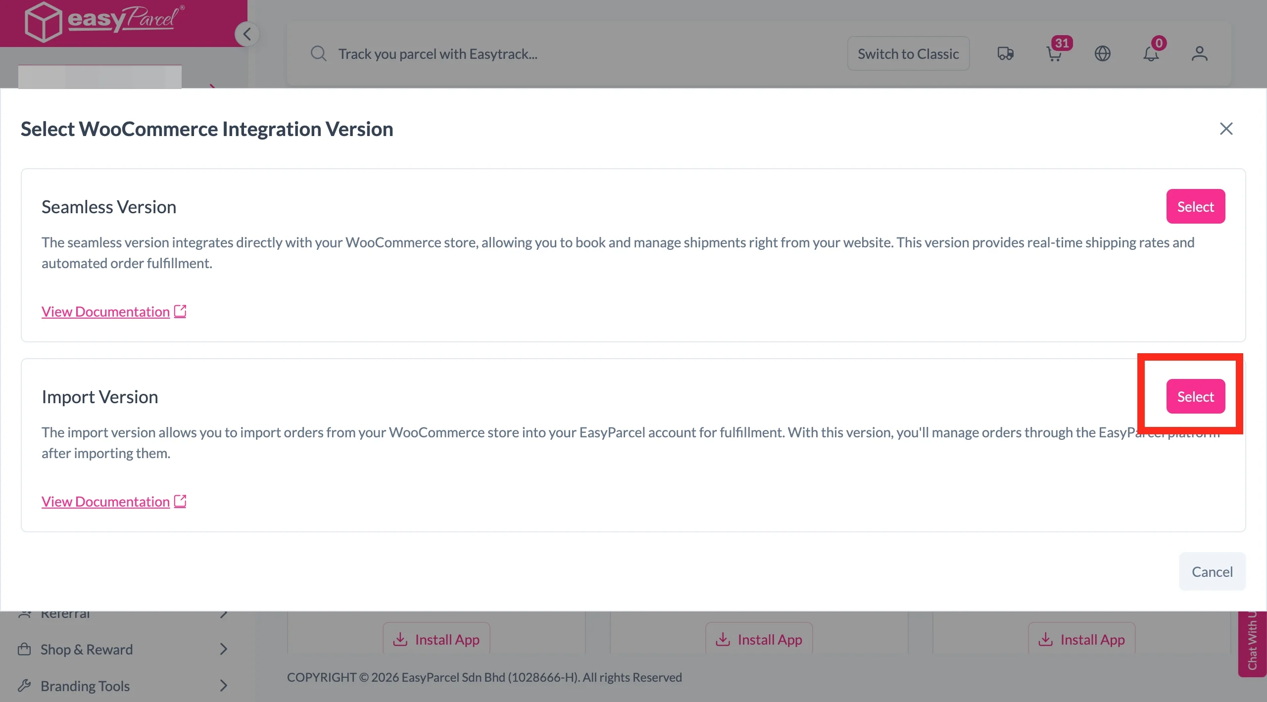 Woocommerce- Integration (Import)2
