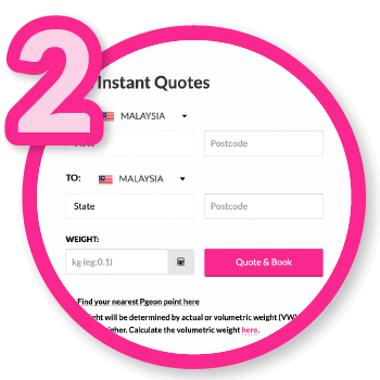 International Shipping Step 2: Pick Destination