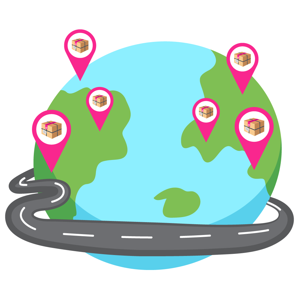 Send parcel around the world