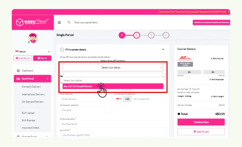 select-the-nearest-dropoff-point