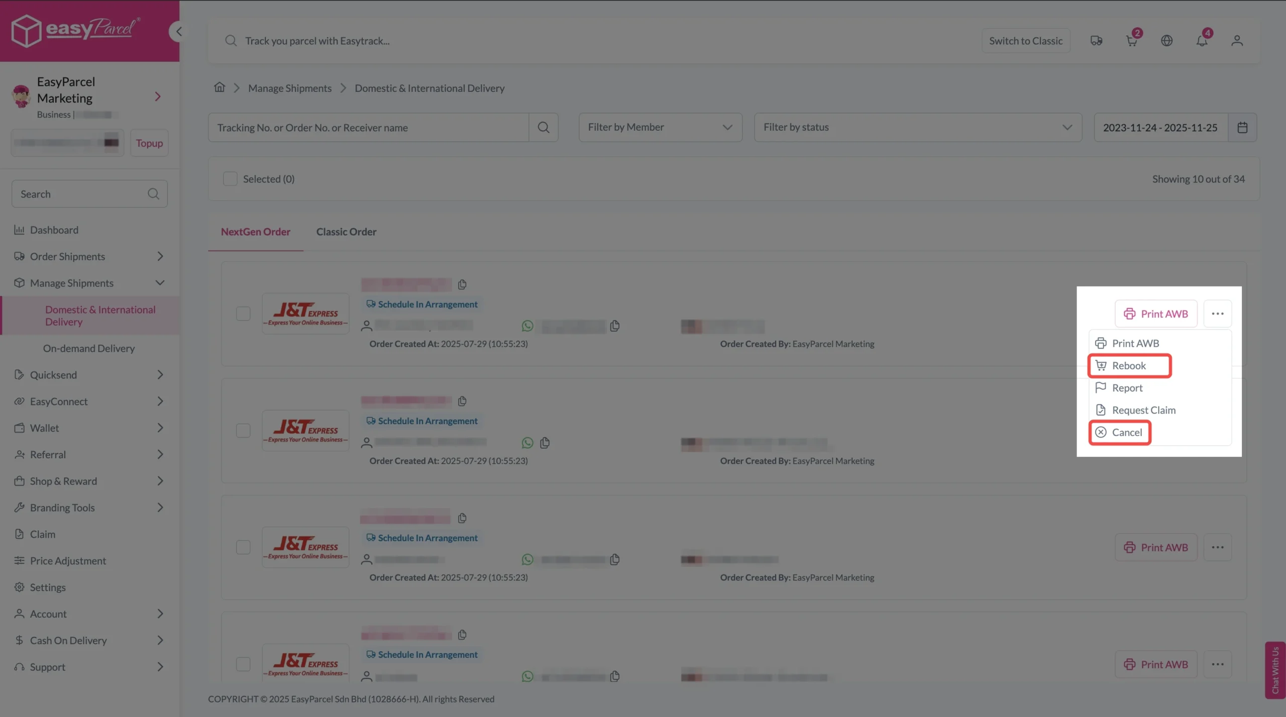 manage-shipment-rebook-cancel