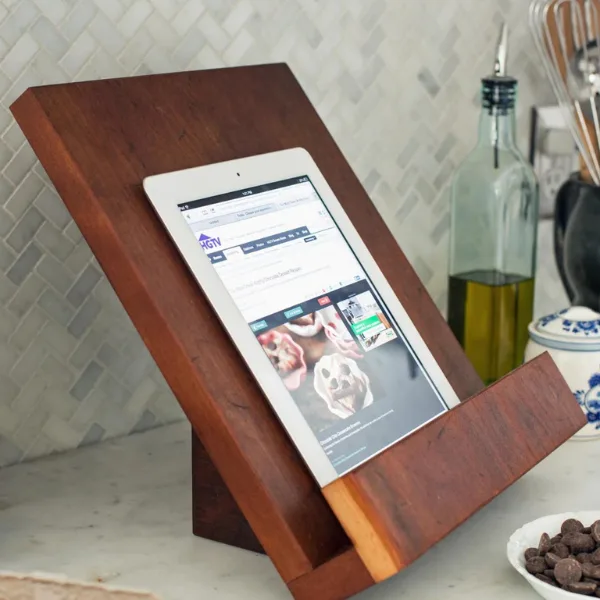 Wooden Cookbook or Tablet Stand