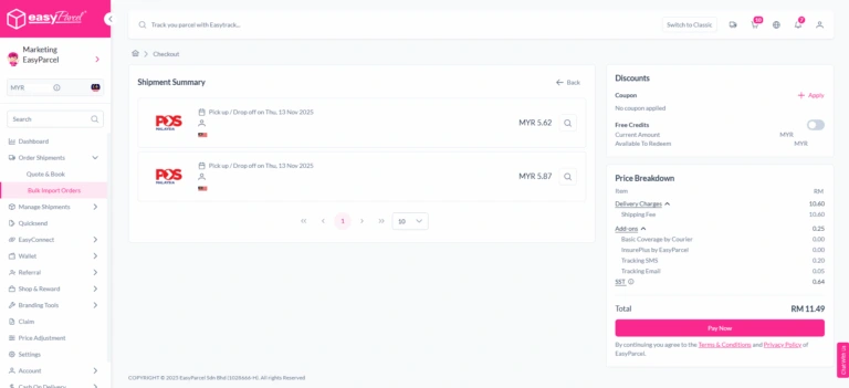 make payment for bulk order