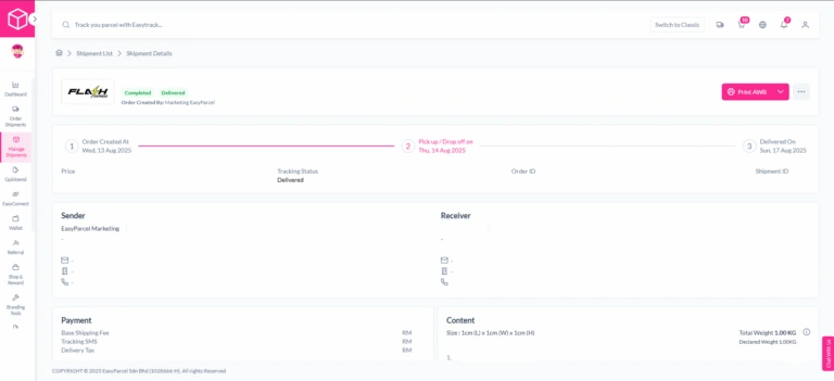 track bulk order
