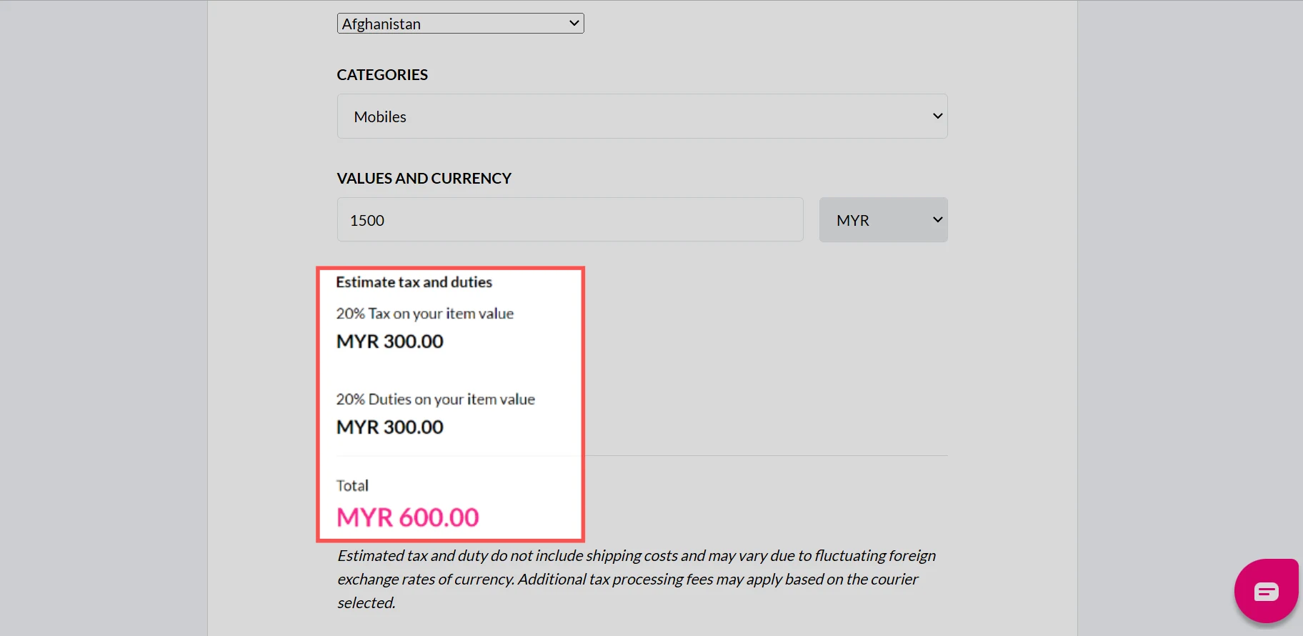 tax calculator step 5