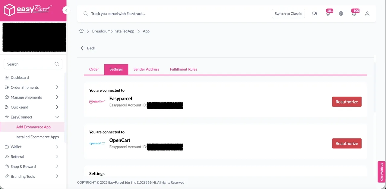 Auto Update Order Status and Tracking Info After Fulfillment- Opencart 1