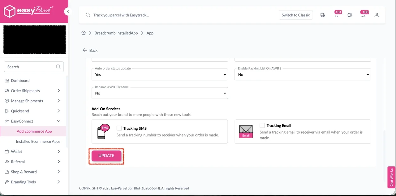 Auto Update Order Status and Tracking Info After Fulfillment- Opencart 4