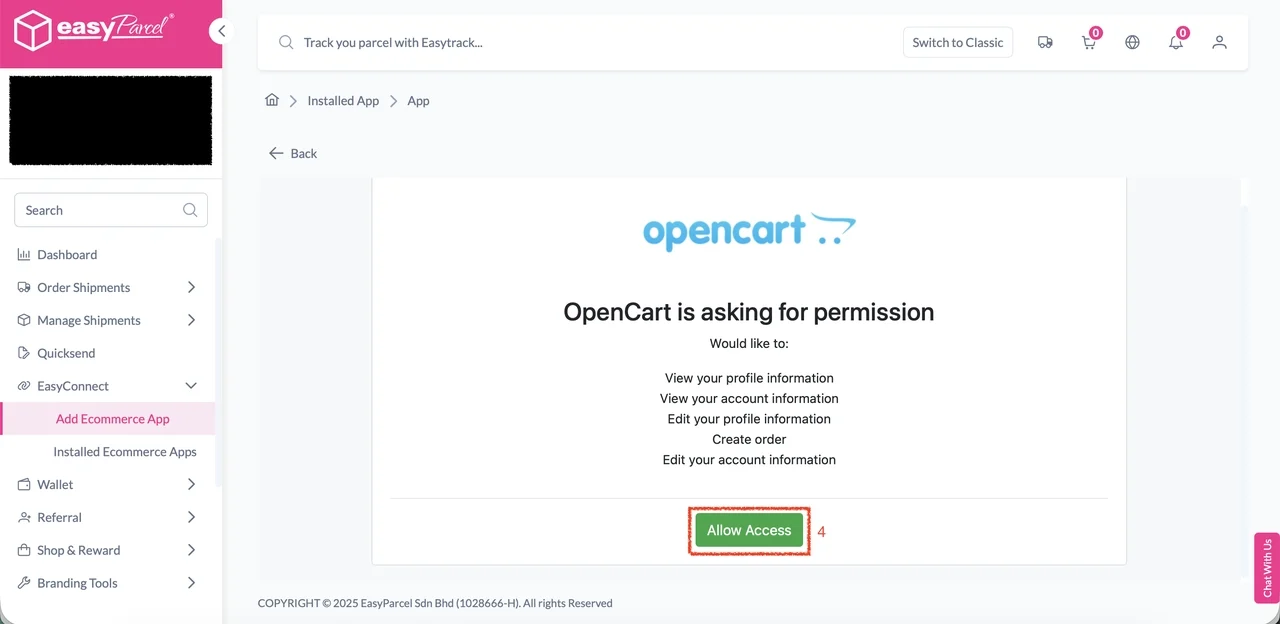 OpenCart Integrate 1
