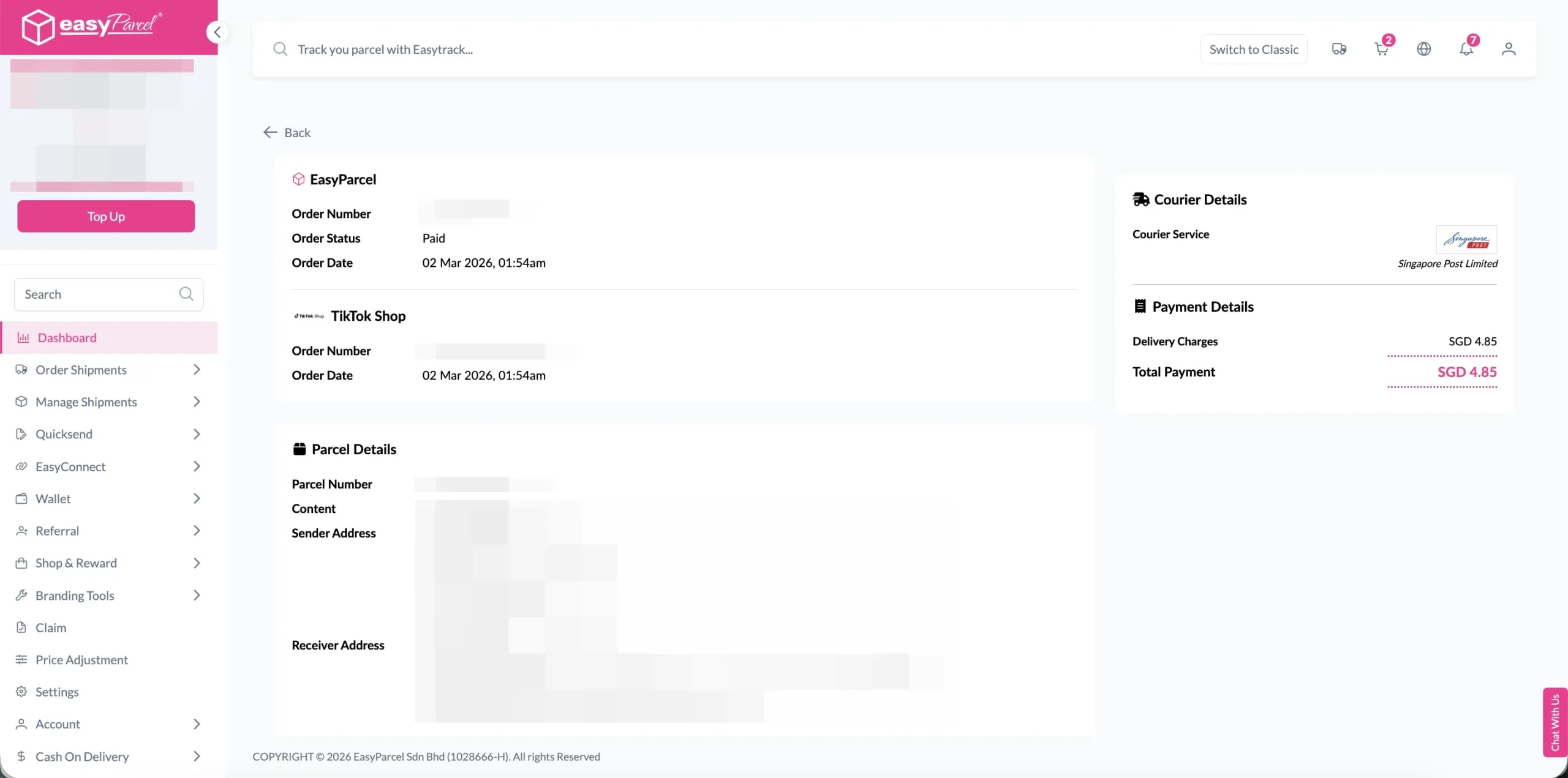tiktok- fullfill SG 3