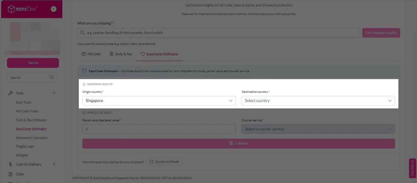 EasyCover Estimator 3