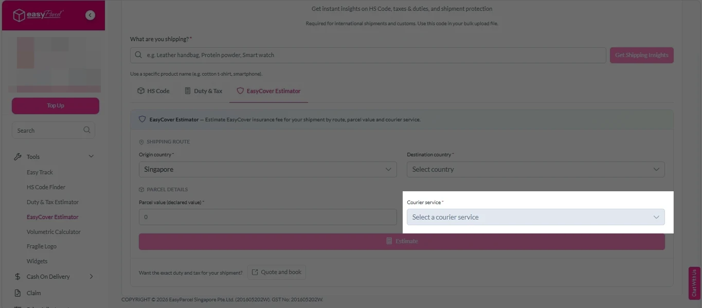 EasyCover Estimator 5