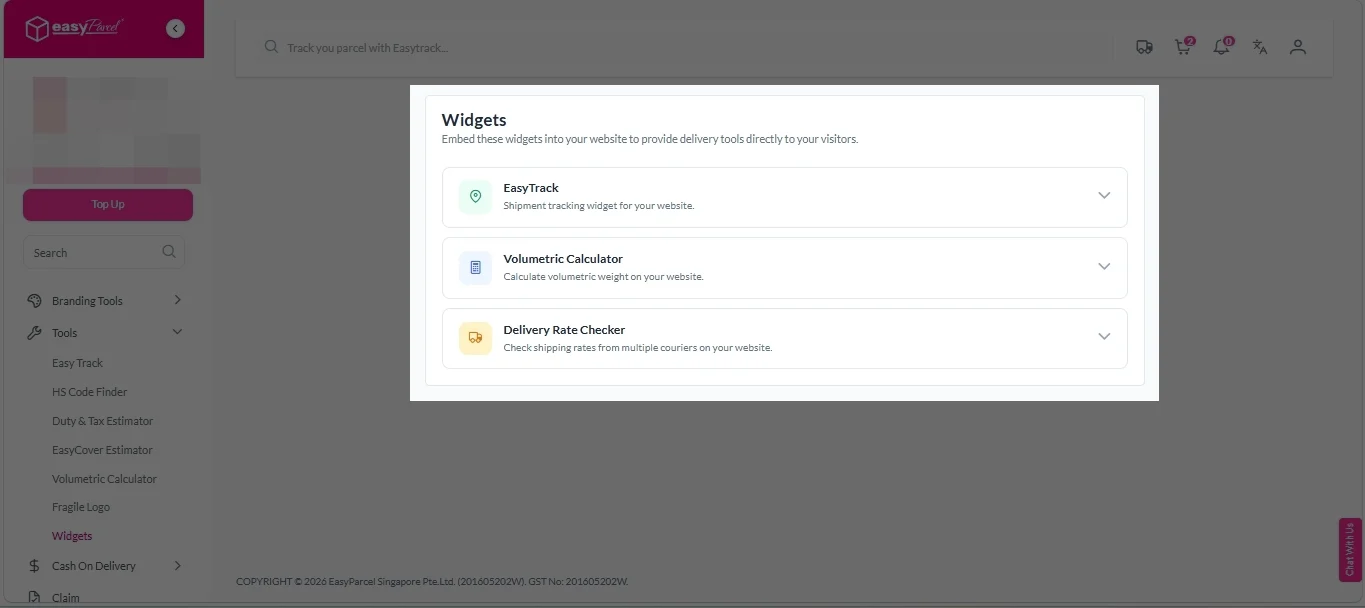 Widgets 2