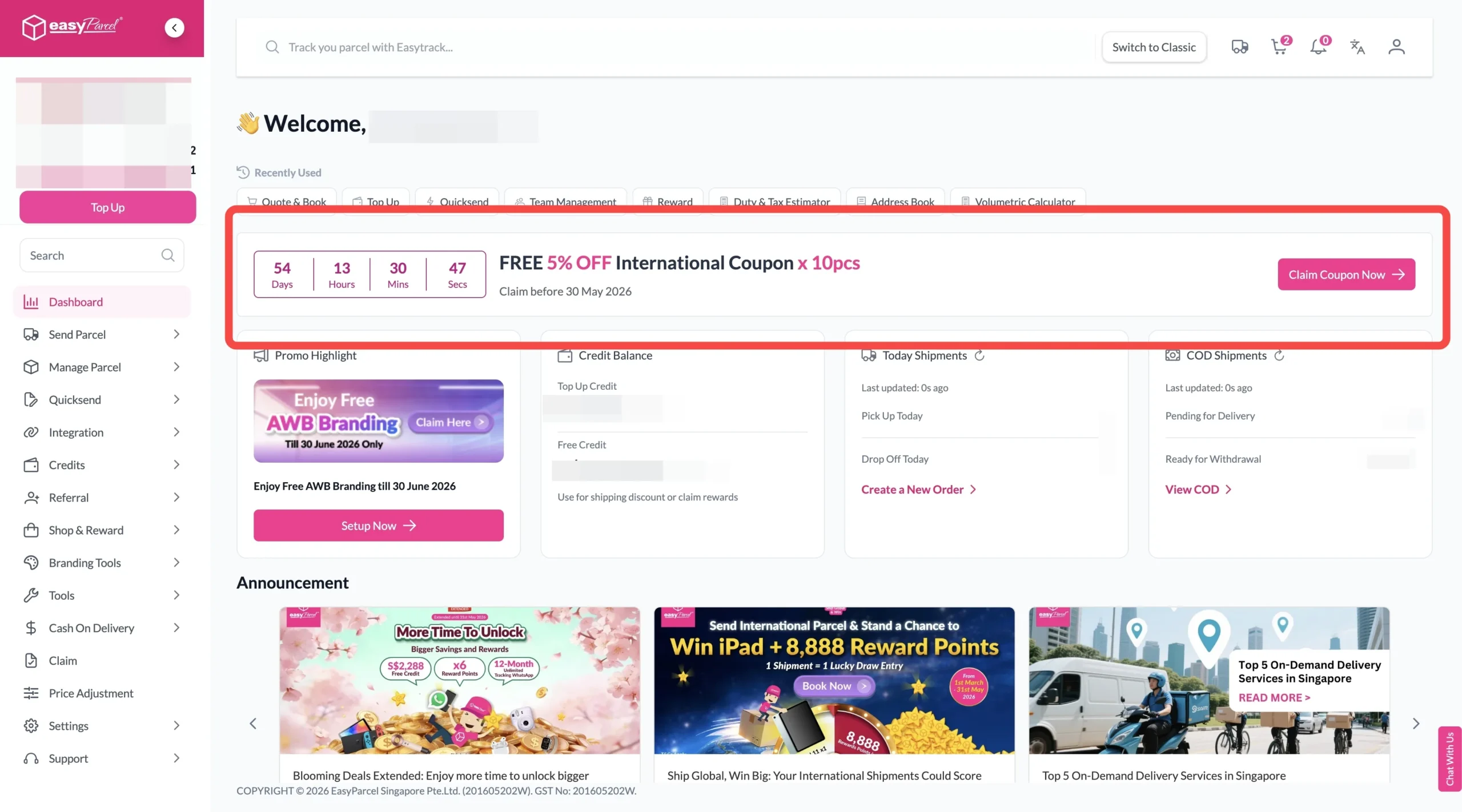 NextGen-Free international shipping coupon