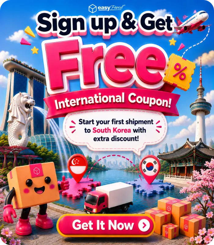 shipping from Singapore to South Korea