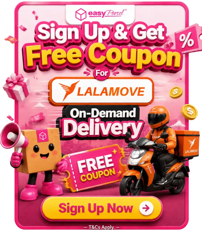 sign up and get free coupon for lalamove
